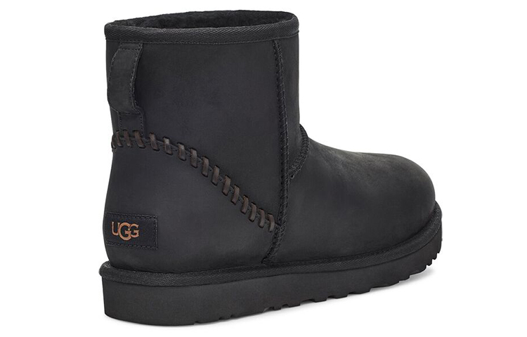 UGG Classic Mini Deco Snow Boots 'Black' 圖 4