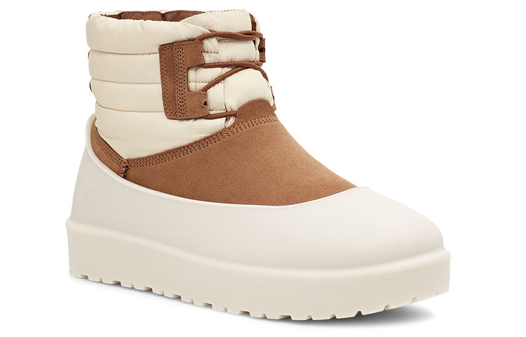 Lookbook UGG Botas Clásicas Mini Lace-Up Impermeables Chestnut Whitecap 1120849-CWGY