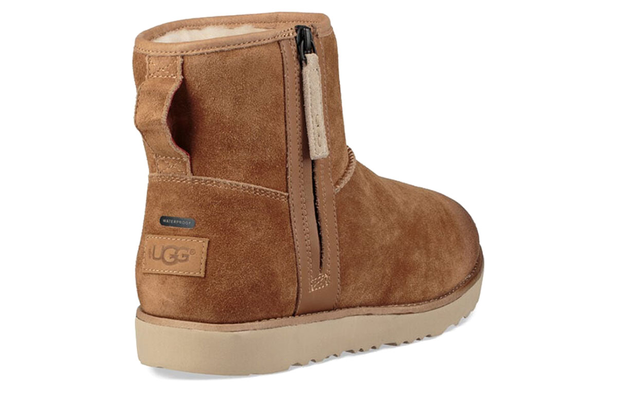 UGG Classic Mini Zip Waterproof 'Brown' 圖 4
