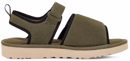Order UGG 經典涼鞋 二層牛皮 舒適休閒 時尚涼拖 男款 苔綠色