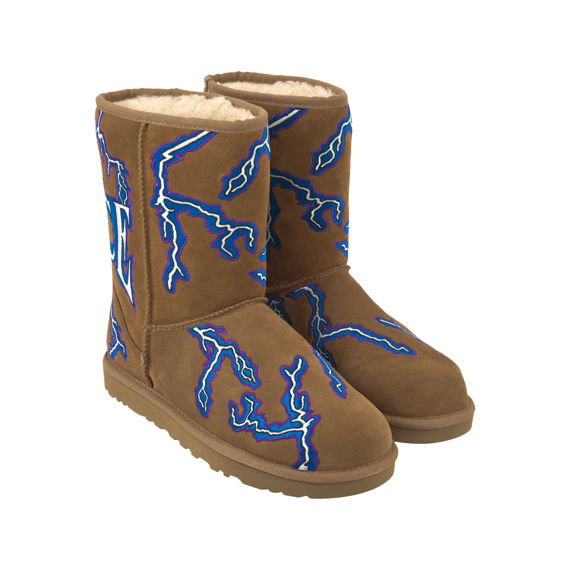 Shop UGG Classic Kurzstiefel Palace Lightning Chestnut Braun 1153570-CHE
