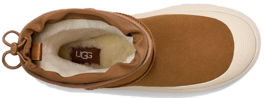 Details for UGG 經典短版 天候混合款 絨面革 圓頭套筒 短中筒 雪地靴 男款 棕米色