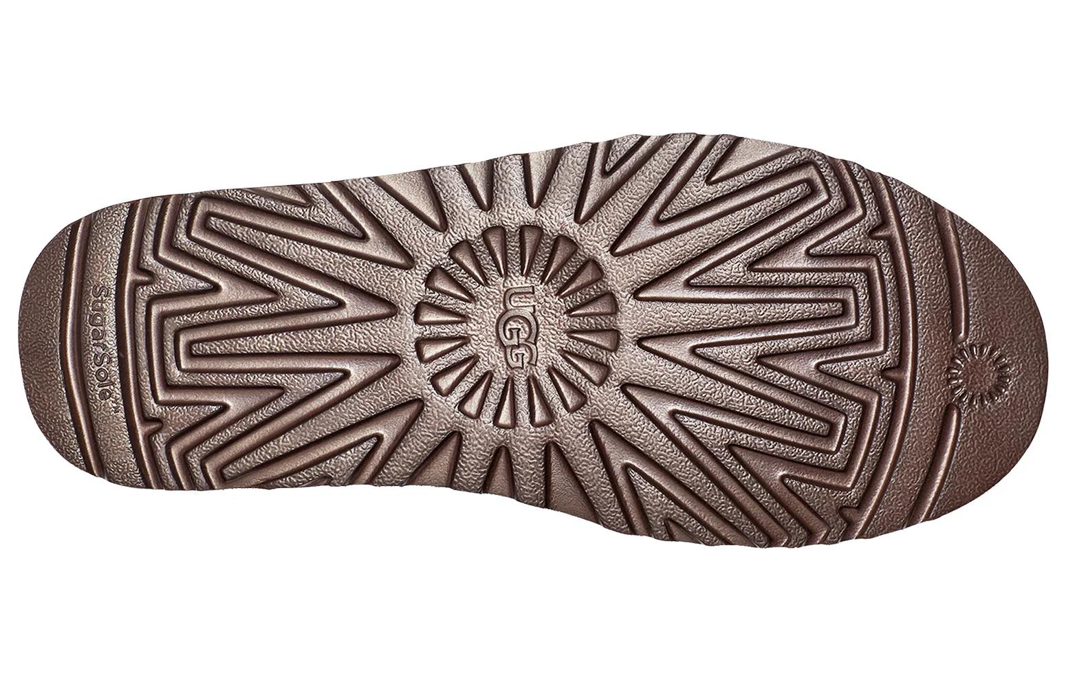 Purchase UGG 皮革 圓頭套穿 舒適簡約 包頭拖鞋 男款 棕色