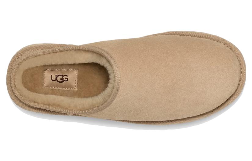 Lookbook UGG 經典款一腳蹬拖鞋 黃芥末色 1129290-MDSD
