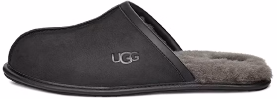 UGG Scuff Leather Slipper Black 1108192-BLK UGG Scuff Leather Slipper Black 1108192-BLK