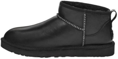 UGG Classic Ultra Mini LTHR Regen 'Black' 1158191-BLK UGG Classic Ultra Mini LTHR Regen 'Black' 1158191-BLK
