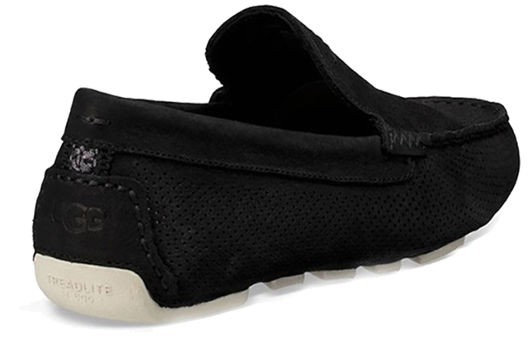 Shop UGG Cruiser Henrick Stripe Perf 一腳踏 透氣耐磨 低筒 運動休閒鞋 男款 黑