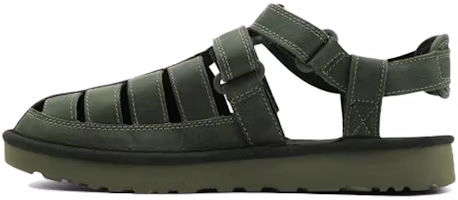 UGG Dune Fisherman Cowhide Green Sandals 1102694-MSG UGG Dune Fisherman Cowhide Green Sandals 1102694-MSG