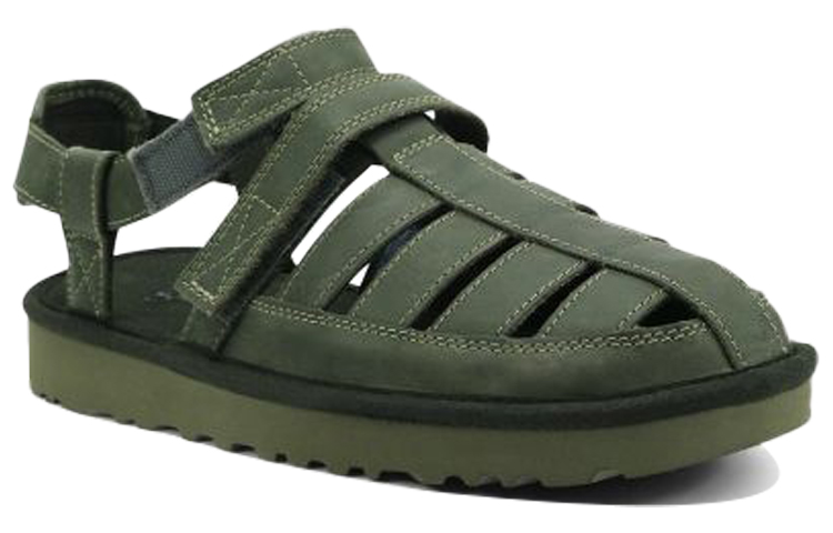 Shop Sandal Hijau Kulit Sapi UGG Dune Fisherman 1102694-MSG