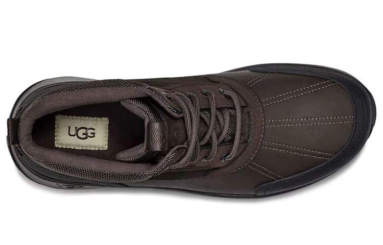 Lookbook UGG Emmett Duck 舒適耐磨 及踝 雪地靴 男款 咖啡色