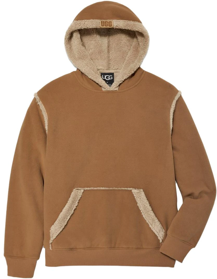 ugg-evren-bonded-fleece-hoodie-brown-casual-pullover-1144323-che