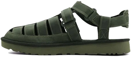 UGG Dune Fisherman Cowhide Green Sandals 1102694-MSG UGG Dune Fisherman Cowhide Green Sandals 1102694-MSG