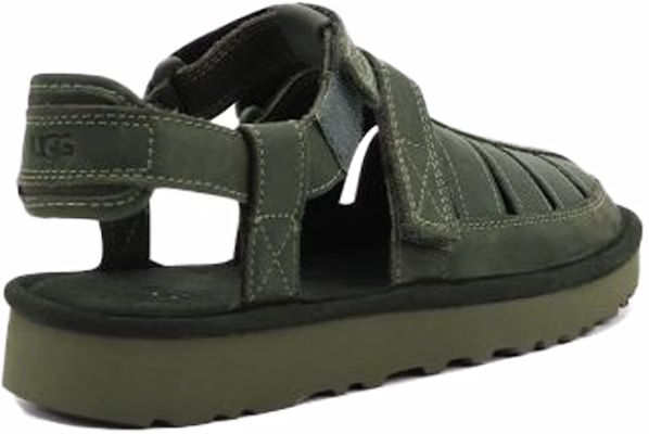 UGG Dune Fisherman Cowhide Green Sandals 1102694-MSG Purchase UGG Dune Fisherman Cowhide Green Sandals 1102694-MSG