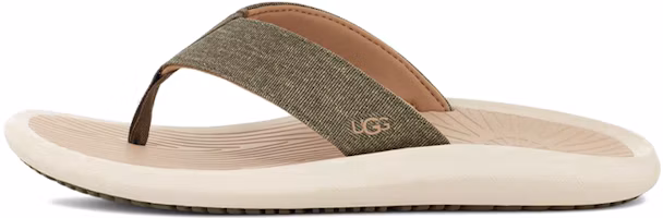 Buy UGG 織物 舒適夾腳 時尚涼拖 男款 灰褐色