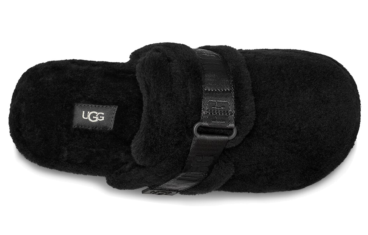 Shop UGG Fluff 黑色“简约舒适时尚拖鞋” 1118150-BTFL
