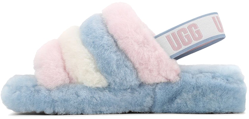 (Women) UGG Fluff Yeah Sandals Pink Blue 1114751-PSTR Buy (Women) UGG Fluff Yeah Sandals Pink Blue 1114751-PSTR