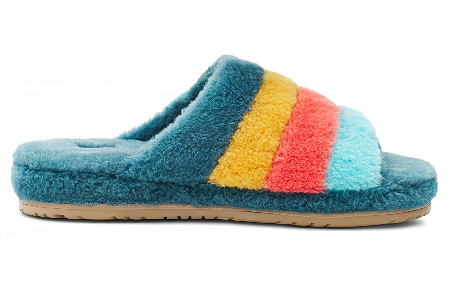 Order UGG Fluff You 舒適保暖 毛絨時尚拖鞋 海藍色
