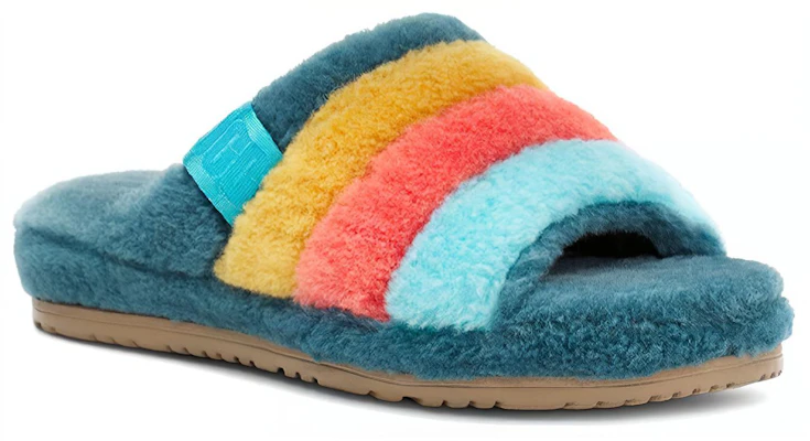 UGG Fluff You 舒適保暖 毛絨時尚拖鞋 海藍色 Lookbook UGG Fluff You 舒適保暖 毛絨時尚拖鞋 海藍色
