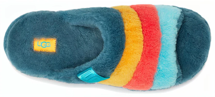 UGG Fluff You 舒適保暖 毛絨時尚拖鞋 海藍色 Shop UGG Fluff You 舒適保暖 毛絨時尚拖鞋 海藍色