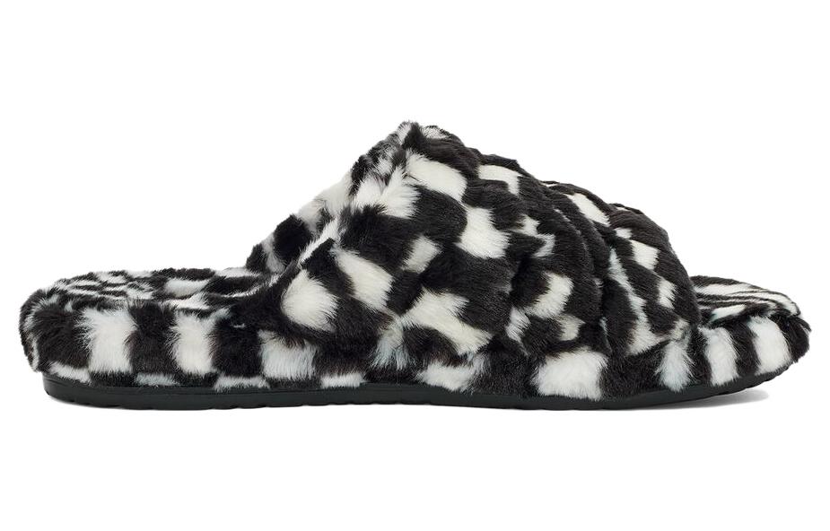 Order UGG Fluffita ''Checkerboard'' Damesslippers 1134871-BLK