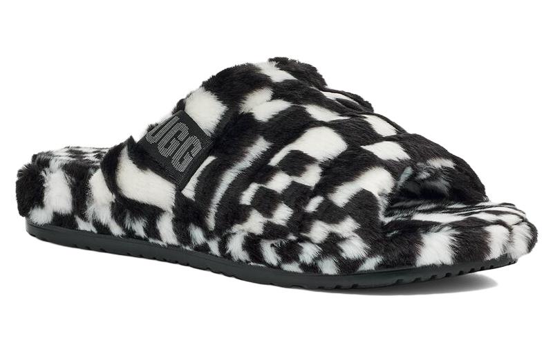 Lookbook UGG Fluffita ''Checkerboard'' Damesslippers 1134871-BLK