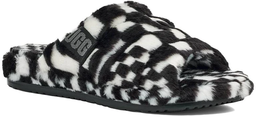 UGG Fluffita ''Checkerboard'' Damesslippers 1134871-BLK Lookbook UGG Fluffita ''Checkerboard'' Damesslippers 1134871-BLK