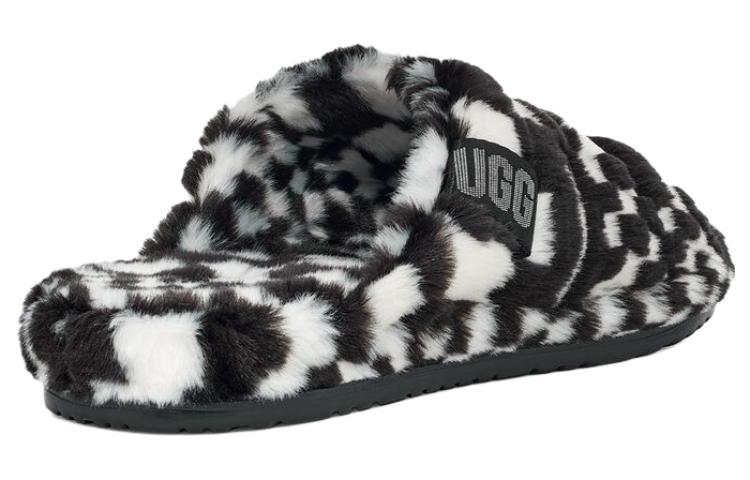 Shop UGG Fluffita ''Checkerboard'' Damesslippers 1134871-BLK