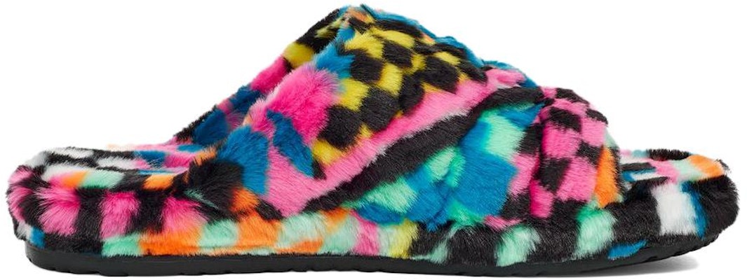 Selipar UGG Fluffita 'Checkerboard' 1134871-MULT Order Selipar UGG Fluffita 'Checkerboard' 1134871-MULT