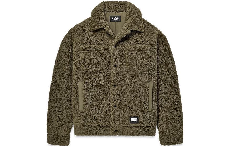 Order UGG FW23 Jaket Lengan Panjang Logo Warna Solid 1132331-CAB