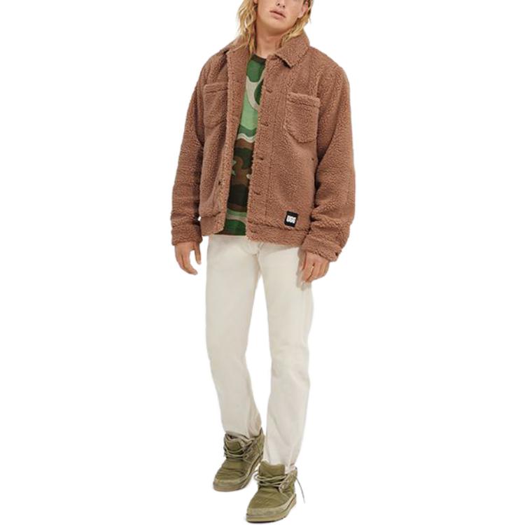 Details for UGG FW23 Jaket Lengan Panjang Logo Warna Solid 1132331-CAB