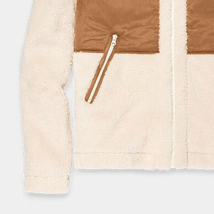 Details for UGG FW23 カラーブロック ジップアップ ジャケット - オフホワイト 1144314
