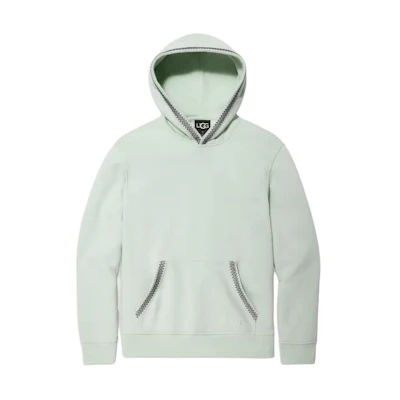 UGG FW23 Tasman Solid Color Green Hoodie Long Sleeve 1147090-GOO