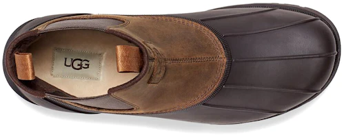 Shop UGG Gatson 切爾西防水皮革靴 栗色