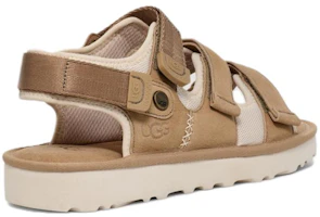 Shop UGG 皮革 舒適百搭 沙灘涼鞋 男款 棕色