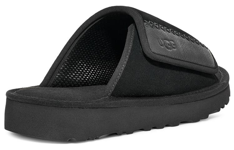 Purchase UGG 黃金海岸 滑入式 雙層牛皮 輕盈簡潔 時尚涼鞋 男款 黑色