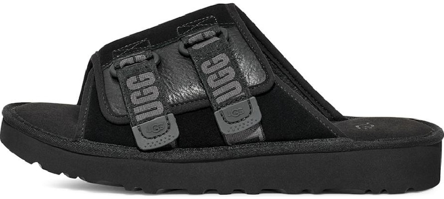 UGG 黃金海岸型號義大利皮質溜溜鞋 二層牛皮 舒適休閒時尚 滑拖鞋 男款 黑色 Buy UGG 黃金海岸型號義大利皮質溜溜鞋 二層牛皮 舒適休閒時尚 滑拖鞋 男款 黑色