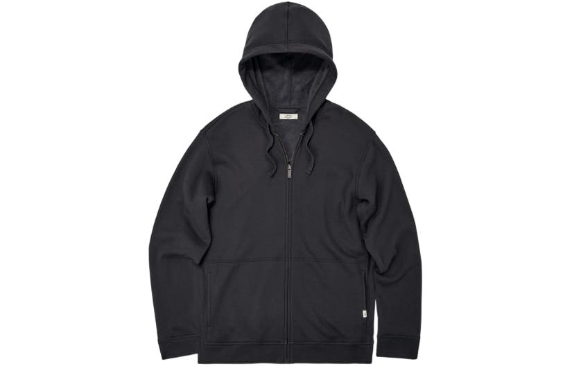 UGG Gordon Black Fitted Zip-Up Hoodie Jacket with Long Sleeves 1103584-BLK