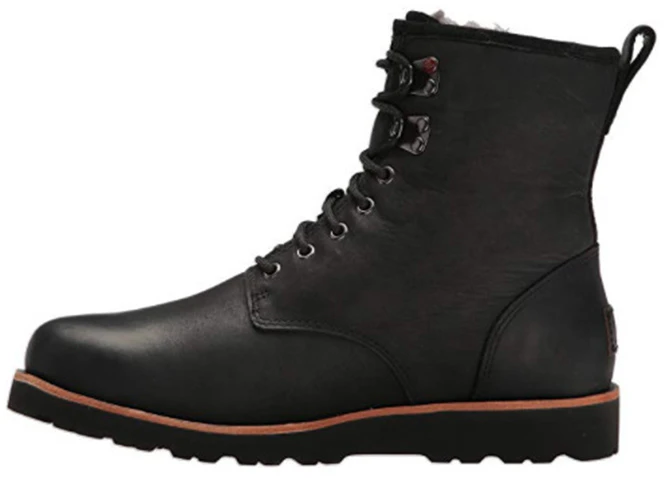 ugg-short-boot-black-leather-warm-waterproof-1008139-blk