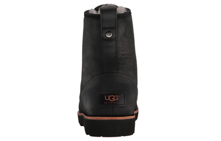 Purchase UGG 頭層牛皮 保暖防水休閒 短靴 男款 黑色