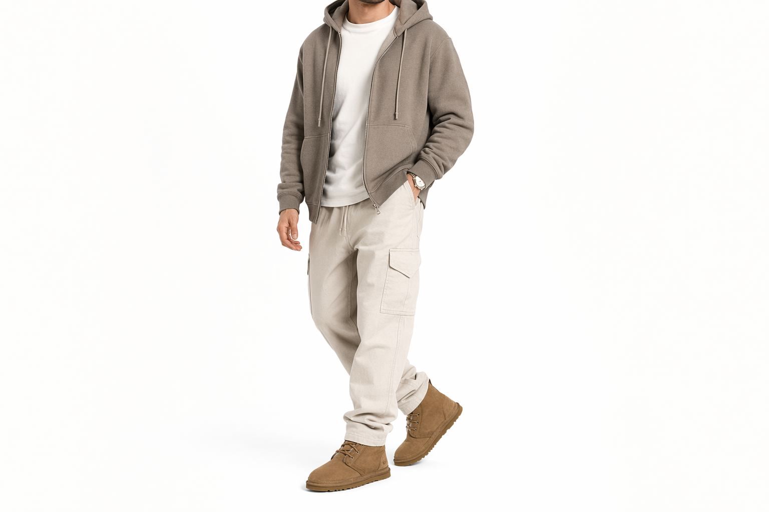 Order UGG Harkley 經典保暖 中筒 雪地靴 男款 栗子棕