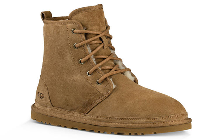 Shop UGG Harkley 經典保暖 中筒 雪地靴 男款 栗子棕