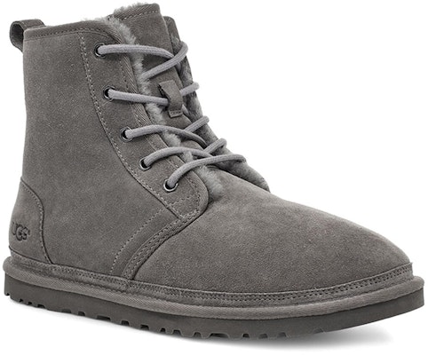 UGG Harkley 舒適休閒加絨 短中筒 雪地靴 男款 灰色 Lookbook UGG Harkley 舒適休閒加絨 短中筒 雪地靴 男款 灰色