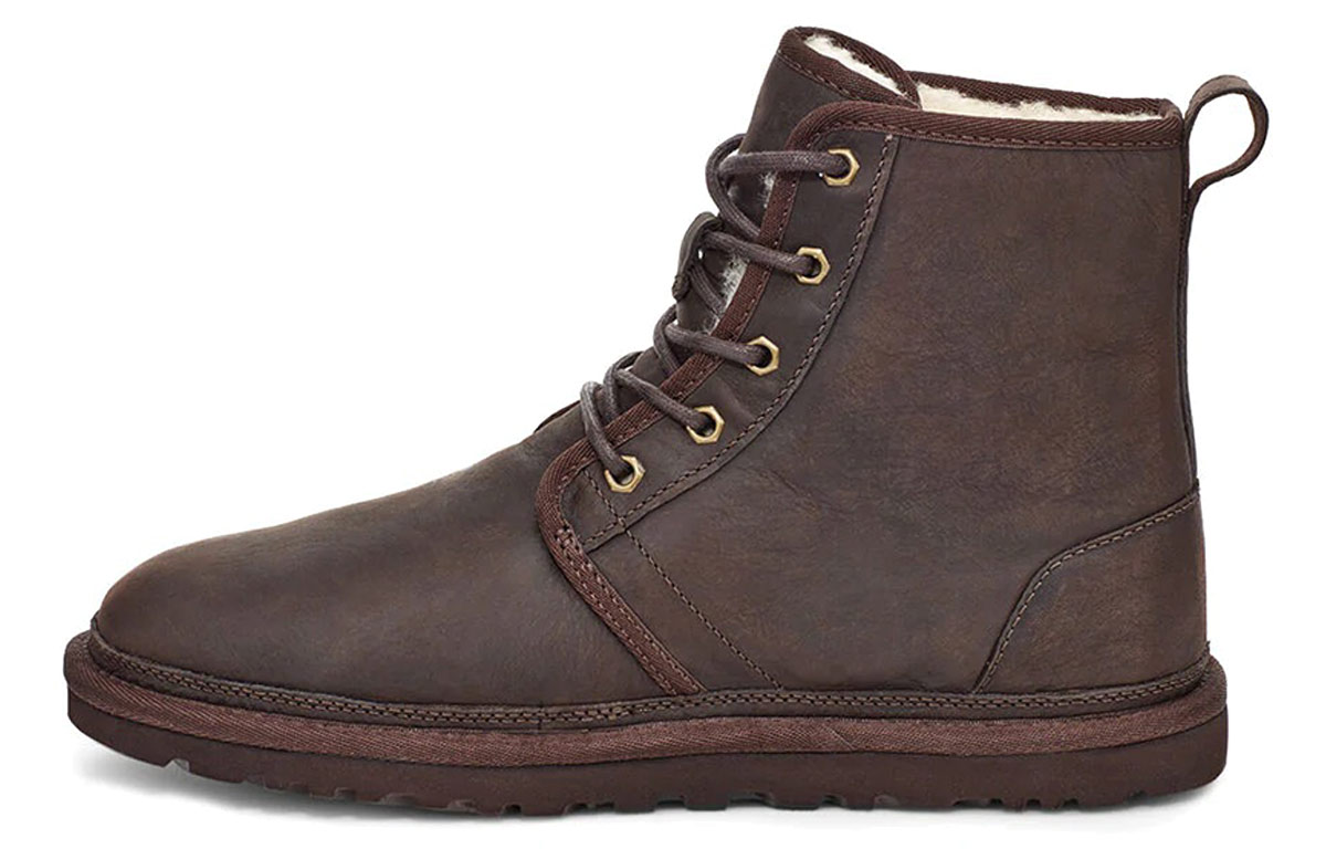 UGG Harkley Leather 'Thick Warm Sheepskin - Coffee' 1103882-STT