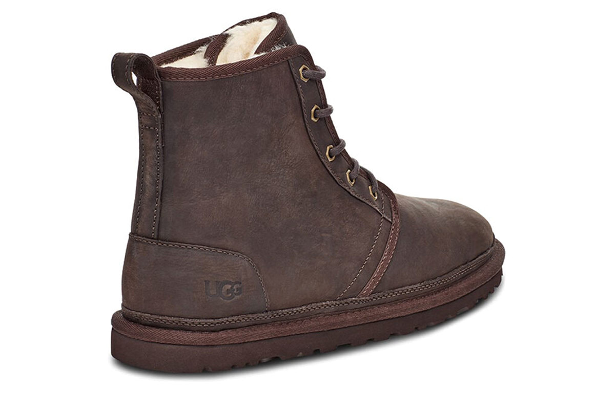 Shop UGG Harkley Leather 'Thick Warm Sheepskin - Coffee' 1103882-STT