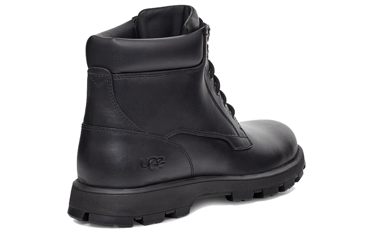 UGG High-Top Leather Martin Boots 'Black' 圖 3