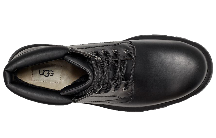 UGG High-Top Leather Martin Boots 'Black' 圖 4