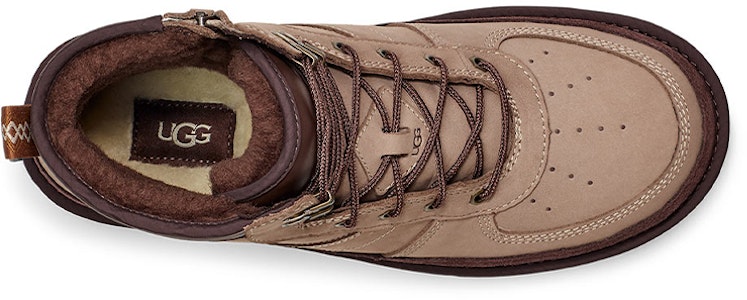 UGG Highland 皮革 舒適輕盈 短筒 戶外靴 男款 油灰色 Purchase UGG Highland 皮革 舒適輕盈 短筒 戶外靴 男款 油灰色