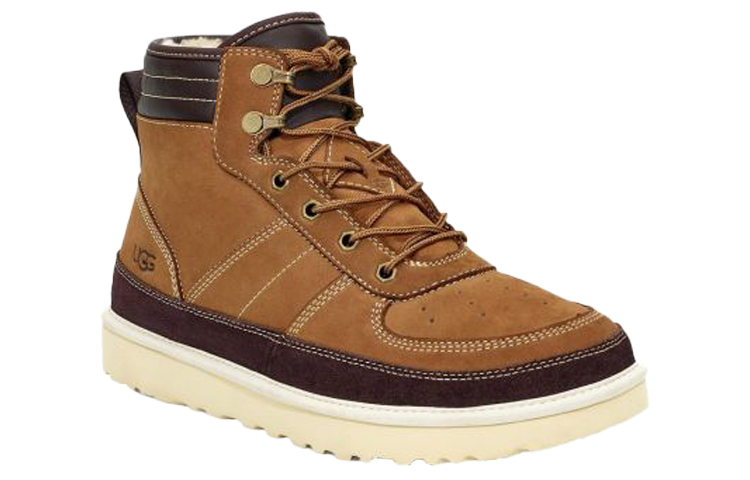 Lookbook UGG Highland Hoge Sneakers Met Veters en Warme Voering Bruin 1097089-CHE