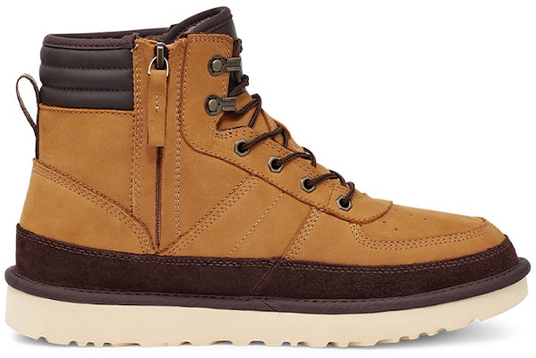 UGG Highland Sport Ez 皮革 側拉鍊輕盈減震 短中筒 戶外靴 男款 小麥色 Order UGG Highland Sport Ez 皮革 側拉鍊輕盈減震 短中筒 戶外靴 男款 小麥色