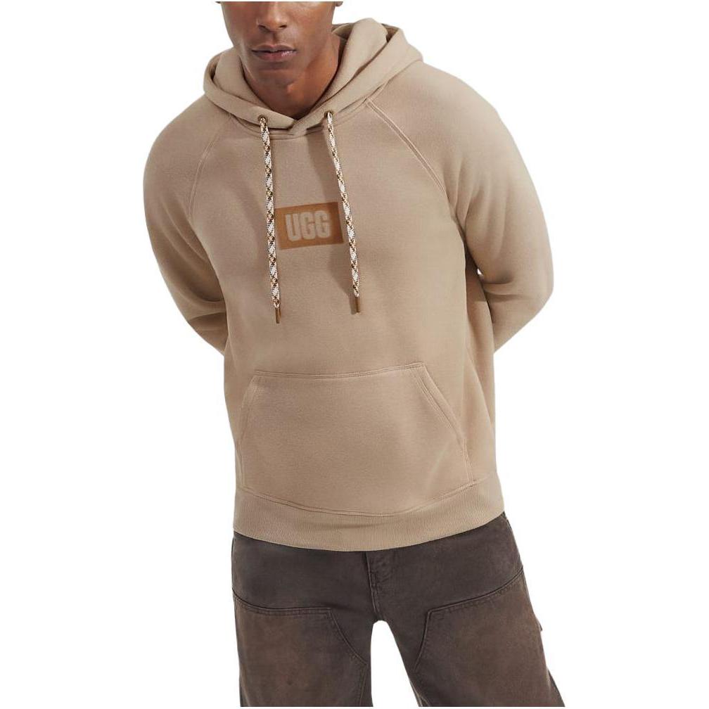 UGG Hoodie with Logo and Front Pocket in Putty Color 1144351-PUTT